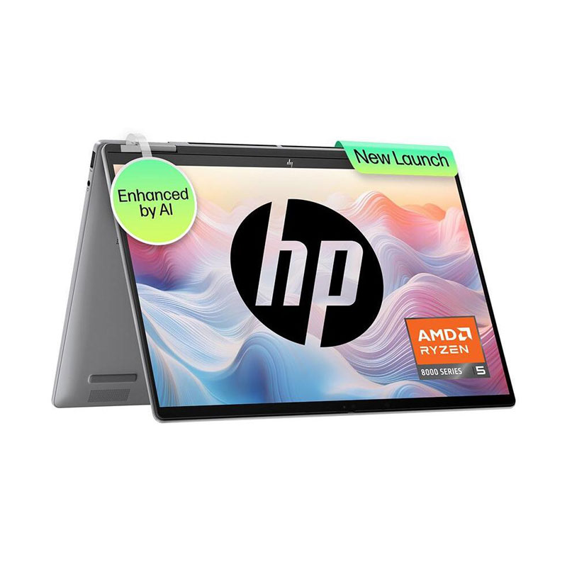 Picture of HP Envy x360 - AMD Ryzen 5 8640HS 14" (35.6 cm)14-fa0038AU Thin & Light Laptop (16GB/ 512GB SSD/ WUXGA Display/ Windows 11 Home/ MS Office/ 1 Year Warranty/ Mineral Silver/ 1.39kg)